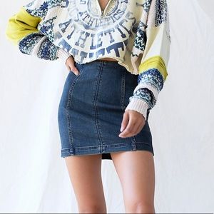 FREE PEOPLE MODERN FEMME DENIM MINI